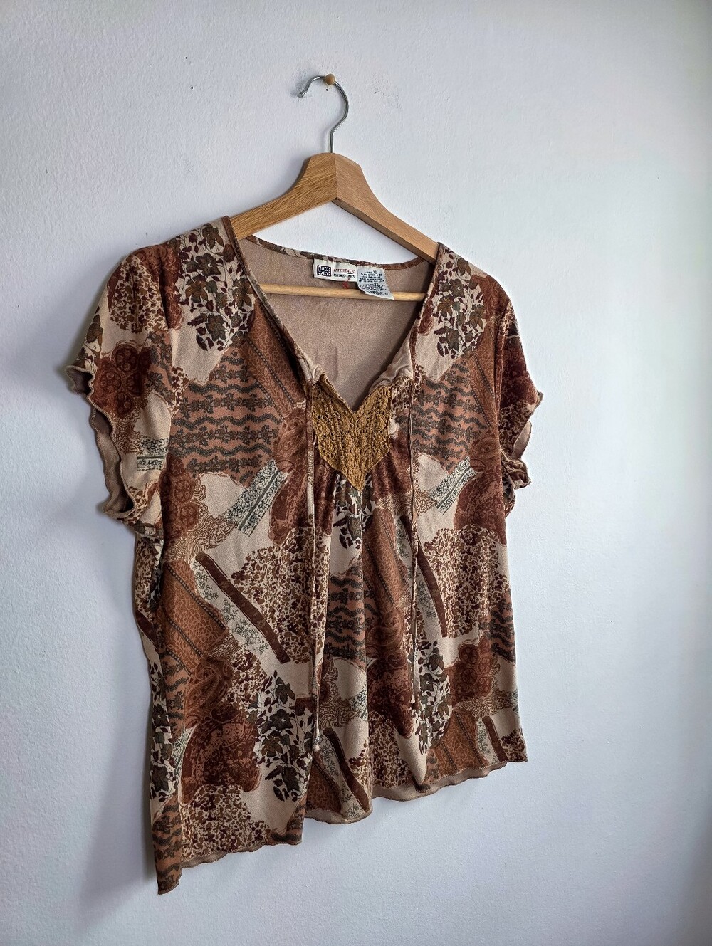 Vintage Y2K Faded Glory Boho Top